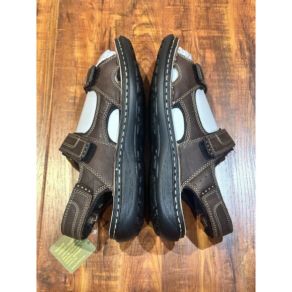 Hotter Comfort Concept Dee Brown Leather Sandals Men’s Size US 9 M - New in Box main image 12